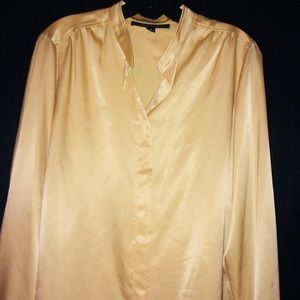 Kasper Polyester Button Up Blouse